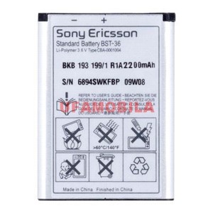  SonyEricsson J300/K310/K320 /K510/Z310/Z550 /W200/BST-36