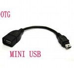 Кабель OTG miniUSB - USB (мама)