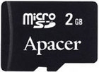 Карта памяти MicroSD/Transflash 2GB Apacer +SD адаптер