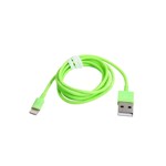 Дата-кабель USB iPhone 5G зеленый